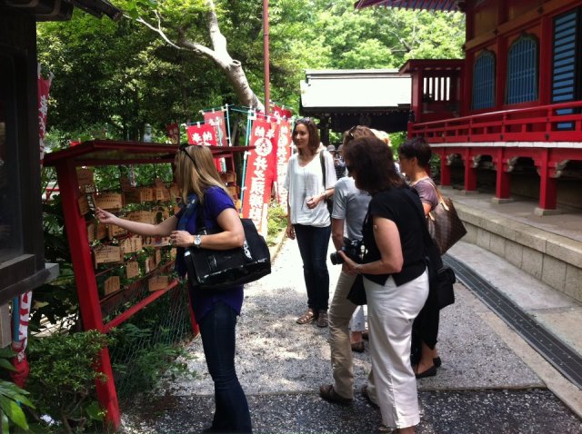 Kichijoji walking tour- at the shrine in Inokashira park